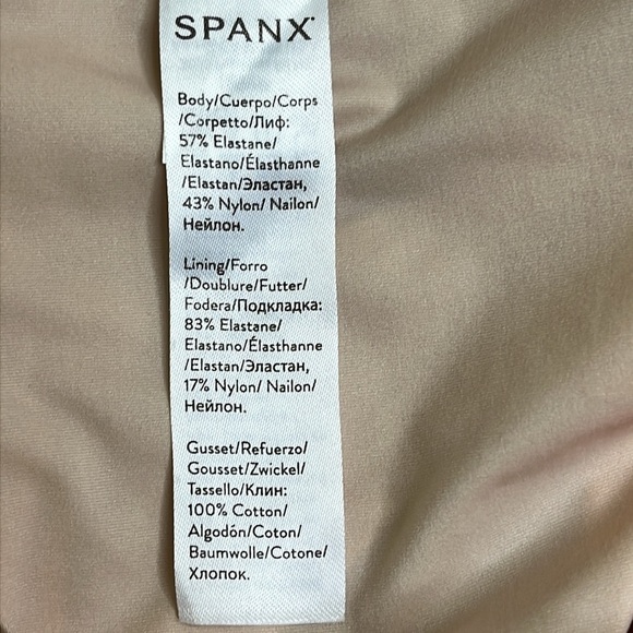 SPANX Shapewear 10021P Thinstincts Open-Bust Mid-Thigh Bodysuit Nude size 2X - Picture 11 of 15